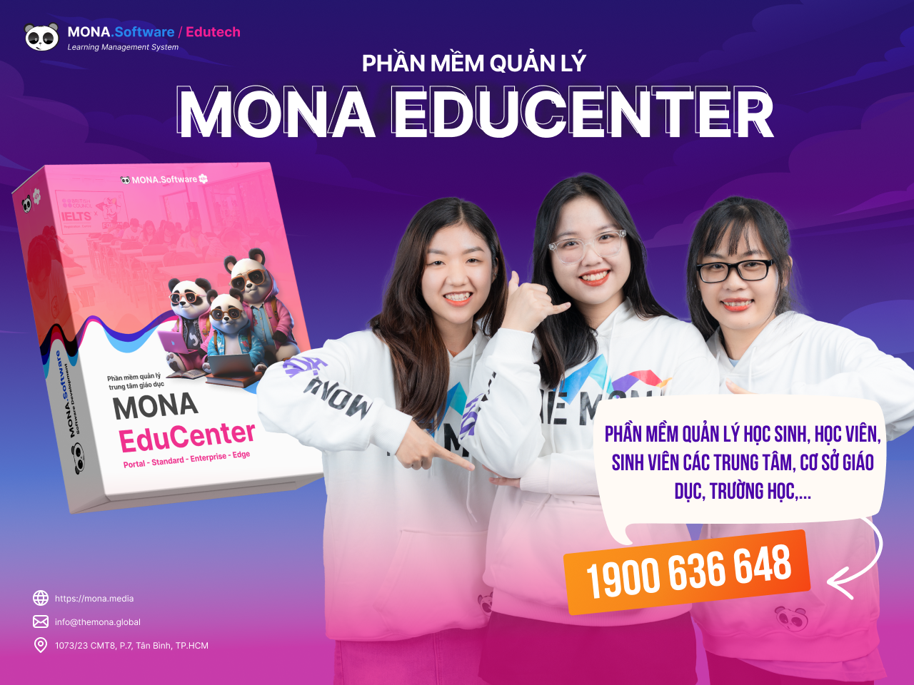 phần mềm quản lý trung tâm MONA EduCenter