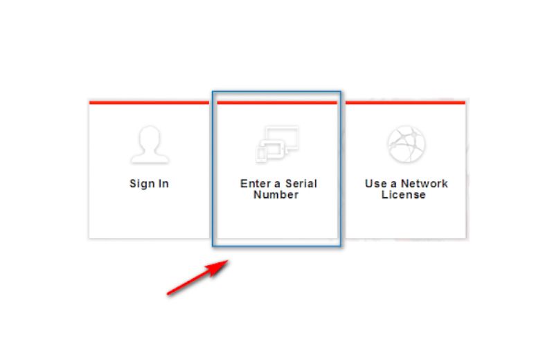 Chọn Enter a Serial Number