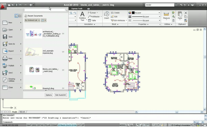 các tính năng nổi bật của của AutoCAD 2010