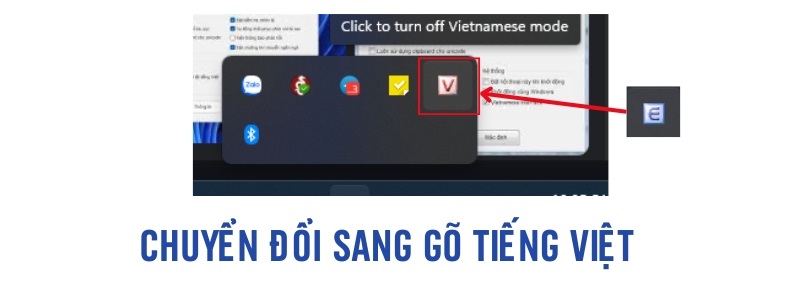 quên chuyển sang chế độ gõ Tiếng Việt