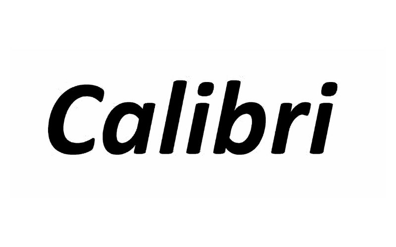 font chữ Calibri
