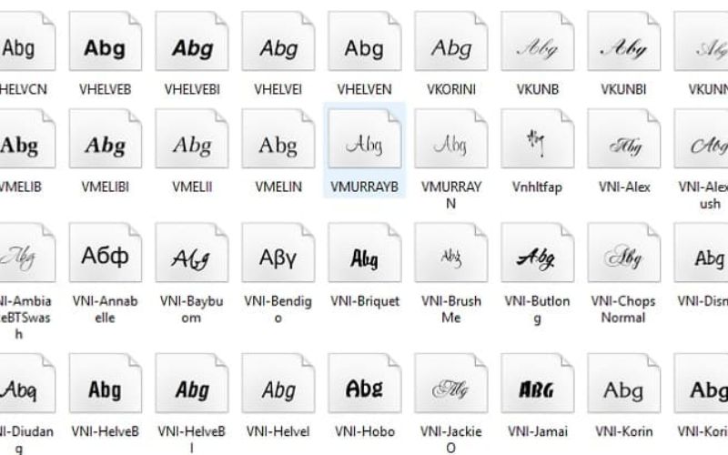 lợi ích khi sử dụng bộ font full tiếng việt