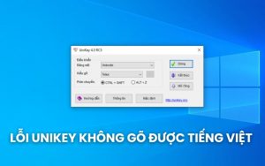 lỗi Unikey không gõ được tiếng Việt