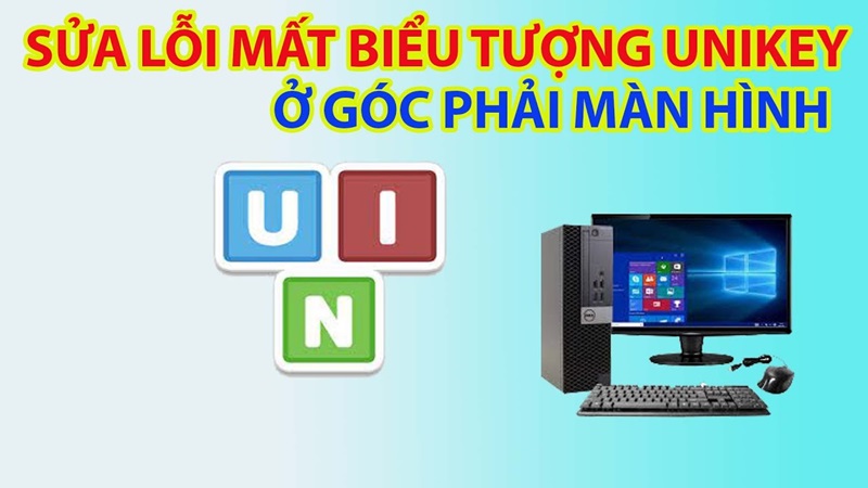 mất biểu tượng UniKey trên thanh Taskbar