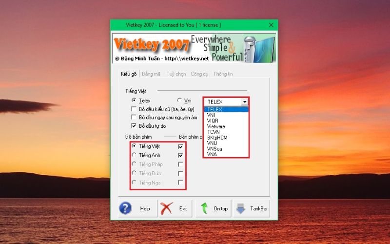 phần mềm gõ tiếng việt có dấu Vietkey
