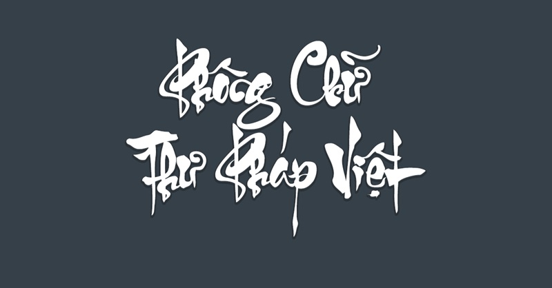 các ứng dụng font thư pháp