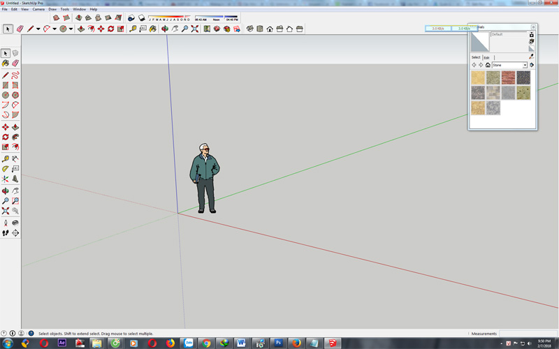 bắt đầu sử dụng SketchUp Pro 2015