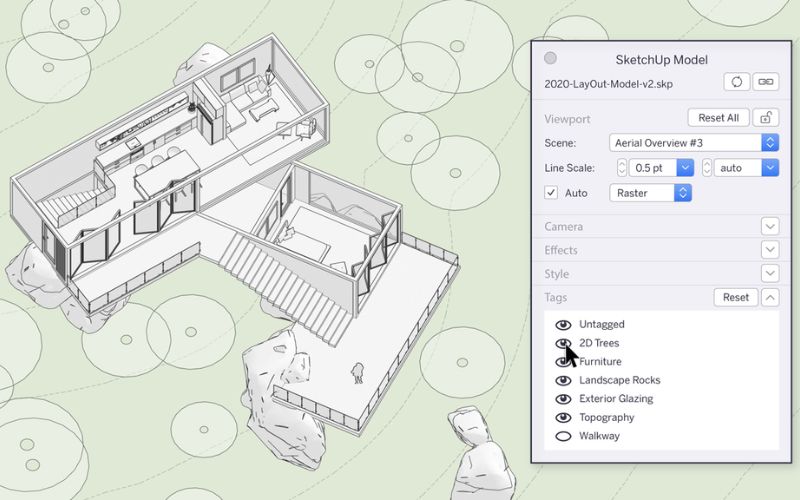 cấu hình đề xuất tại sketchup
