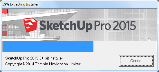 chạy file SketchUpPro 2015-x64.exe