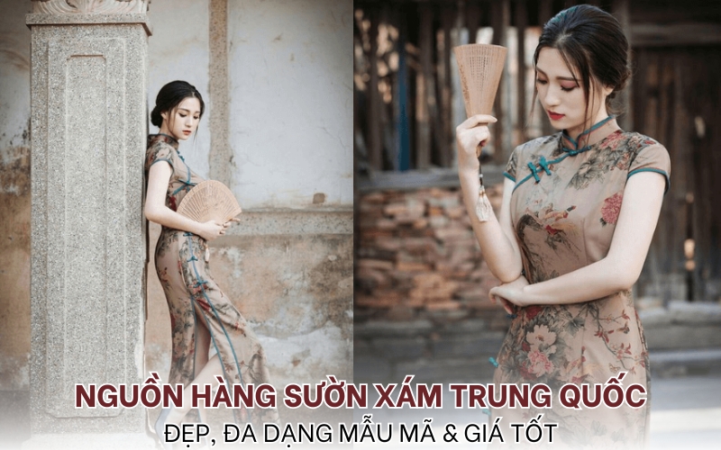 nguồn hàng sườn xám Trung Quốc