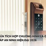 khóa cửa tích hợp chuông hình