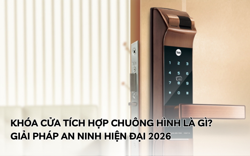 khóa cửa tích hợp chuông hình
